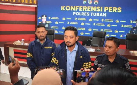 Polres Tuban Tindak Jaringan Pengedar Uang Palsu