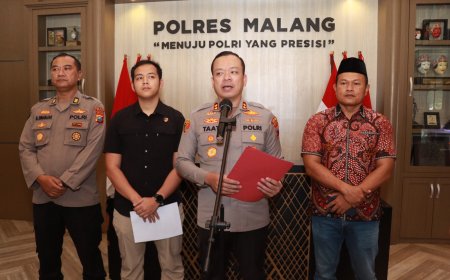 Polres Malang Tetapkan Tersangka Kasus Perusakan di Pantai Wedi Awu   