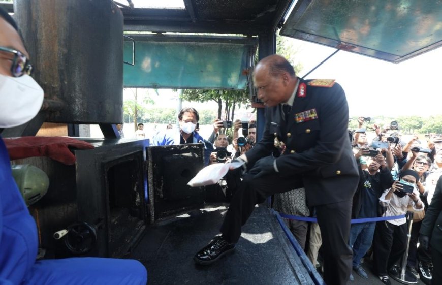 22,226 Kg Kokain Dimusnahkan, Polda Jatim Tegaskan Sikap