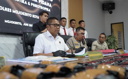 Polres Mojokerto Kota Ungkap Kasus Peredaran Etomidate Secara Profesional